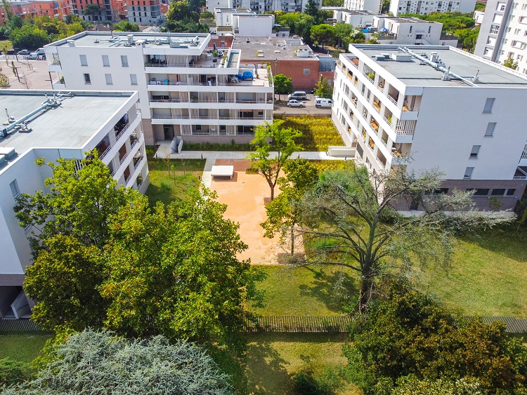 photo drone residence les maraichers à toulouse 